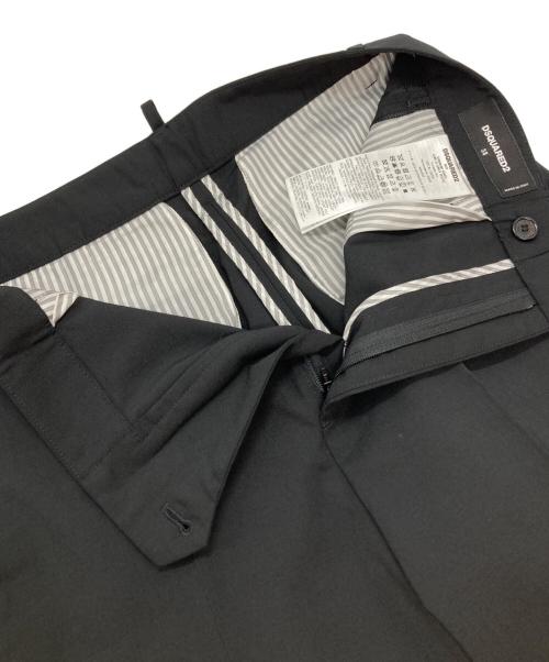 DSQUARED2（ディースクエアード）DSQUARED2 (ディースクエアード) カフスクロップドパンツ ブラック サイズ:38の古着・服飾アイテム