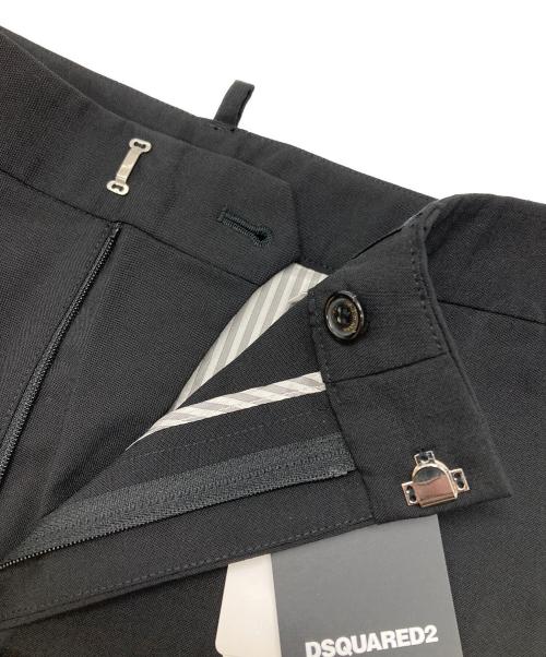 DSQUARED2（ディースクエアード）DSQUARED2 (ディースクエアード) カフスクロップドパンツ ブラック サイズ:38の古着・服飾アイテム