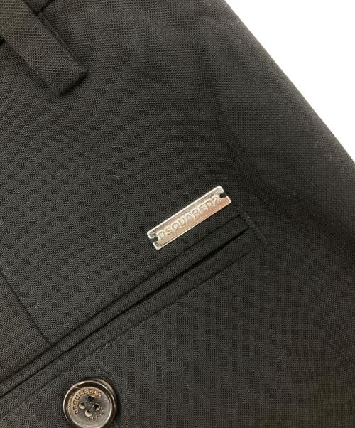DSQUARED2（ディースクエアード）DSQUARED2 (ディースクエアード) カフスクロップドパンツ ブラック サイズ:38の古着・服飾アイテム