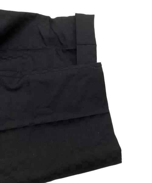 COMME des GARCONS HOMME PLUS（コムデギャルソンオムプリュス）COMME des GARCONS HOMME PLUS (コムデギャルソンオムプリュス) ダイヤ柄テーパードスラックス ブラック サイズ:Sの古着・服飾アイテム