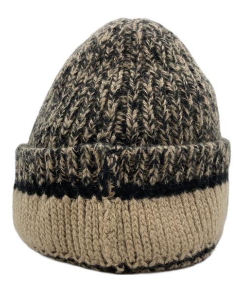 Christian Dior（クリスチャン ディオール）Christian Dior (クリスチャン ディオール) カシミヤ混ウール ロゴ ビーニー ベージュの古着・服飾アイテム