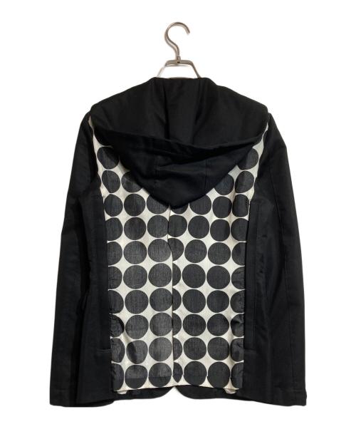 COMME des GARCONS HOMME PLUS（コムデギャルソンオムプリュス）COMME des GARCONS HOMME PLUS (コムデギャルソンオムプリュス) バックドットフーディージャケト ブラック サイズ:SSの古着・服飾アイテム