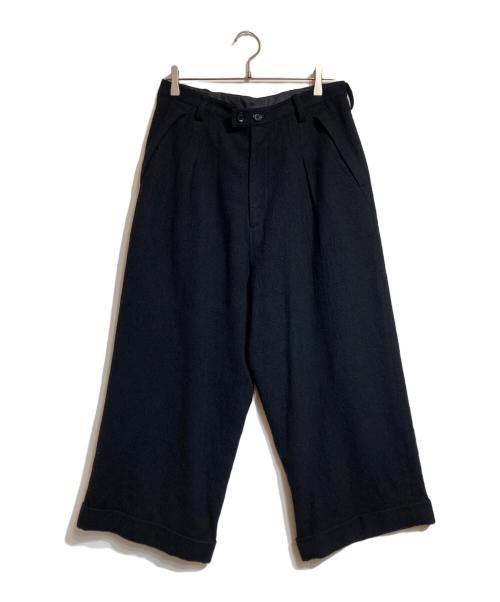 Y's（ワイズ）Y's (ワイズ) ウールフランネルパンツ ブラック サイズ:2の古着・服飾アイテム
