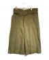 me ISSEY MIYAKE（ミーイッセイ ミヤケ）の古着「プリーツハーフパンツ」｜オリーブ