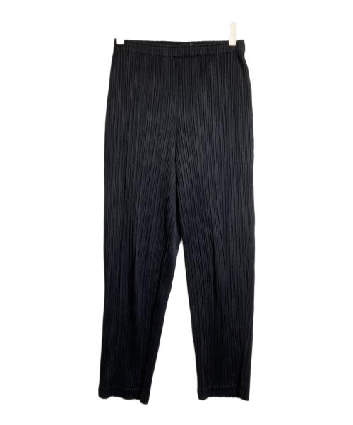 PLEATS PLEASE（プリーツプリーズ）PLEATS PLEASE (プリーツプリーズ) プリーツロングパンツ ブラック サイズ:2の古着・服飾アイテム
