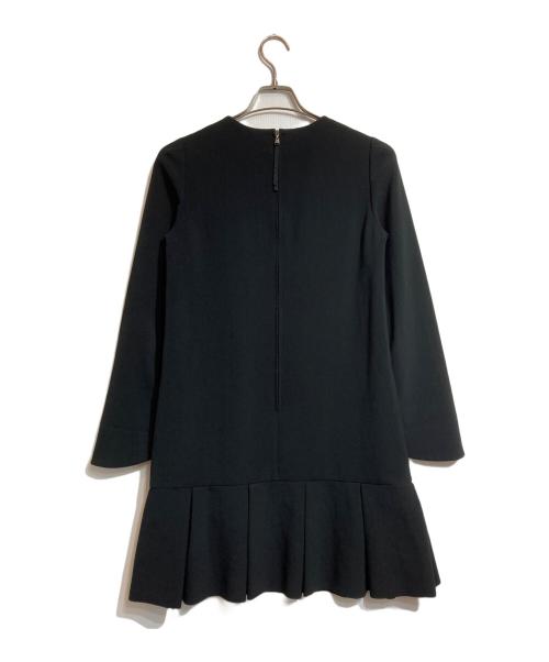 FOXEY NEWYORK（フォクシーニューヨーク）FOXEY NEWYORK (フォクシーニューヨーク) ペプラムワンピース ブラック サイズ:38の古着・服飾アイテム