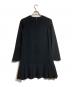FOXEY NEWYORK (フォクシーニューヨーク) ペプラムワンピース ブラック サイズ:38：7000円