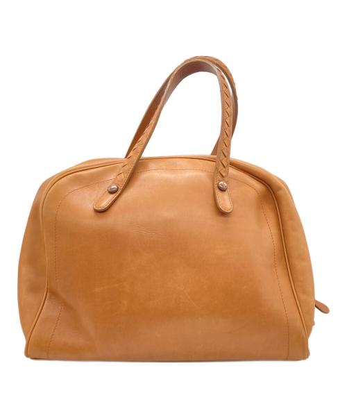 BOTTEGA VENETA（ボッテガベネタ）BOTTEGA VENETA (ボッテガベネタ) イントレチャートミニボストンバッグ ブラウンの古着・服飾アイテム