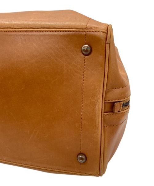 BOTTEGA VENETA（ボッテガベネタ）BOTTEGA VENETA (ボッテガベネタ) イントレチャートミニボストンバッグ ブラウンの古着・服飾アイテム