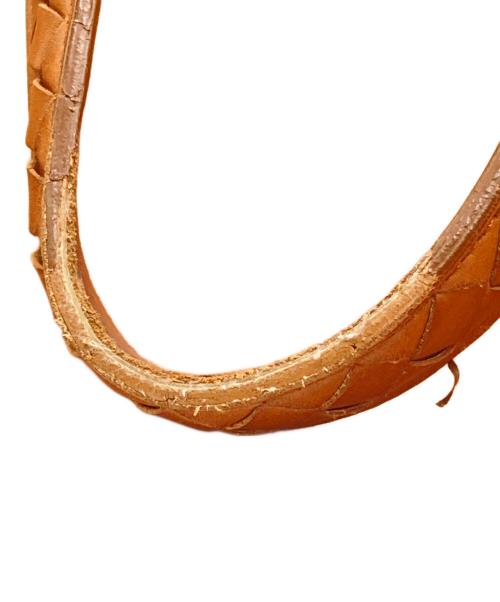 BOTTEGA VENETA（ボッテガベネタ）BOTTEGA VENETA (ボッテガベネタ) イントレチャートミニボストンバッグ ブラウンの古着・服飾アイテム