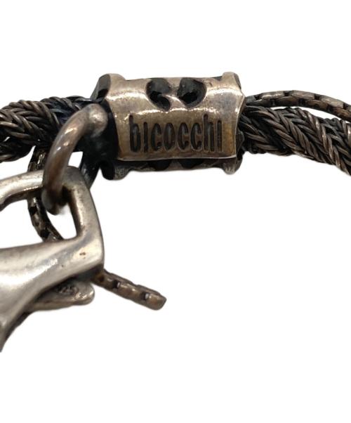 emanuele bicocchi（エマヌエーレ ビコッキ）emanuele bicocchi (エマヌエーレ ビコッキ) 2連チェーンブレスレット シルバーの古着・服飾アイテム