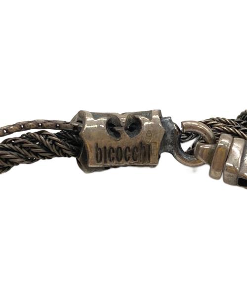emanuele bicocchi（エマヌエーレ ビコッキ）emanuele bicocchi (エマヌエーレ ビコッキ) 2連チェーンブレスレット シルバーの古着・服飾アイテム