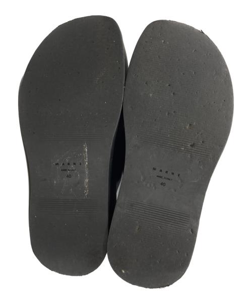 MARNI（マルニ）MARNI (マルニ) クロスベルトプラットフォームサンダル ブラック サイズ:40の古着・服飾アイテム