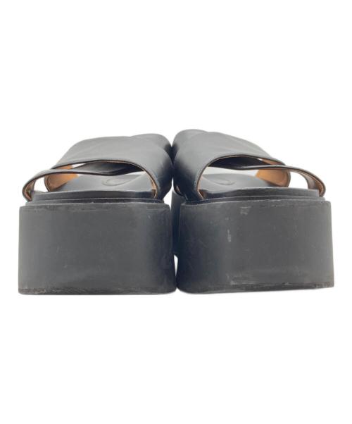 MARNI（マルニ）MARNI (マルニ) クロスベルトプラットフォームサンダル ブラック サイズ:40の古着・服飾アイテム