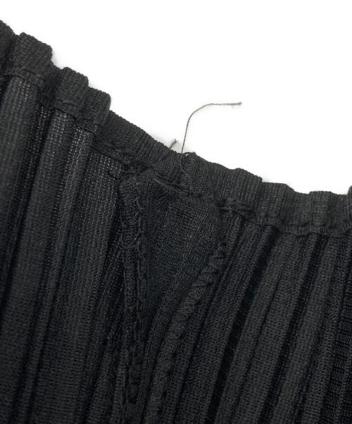 PLEATS PLEASE（プリーツプリーズ）PLEATS PLEASE (プリーツプリーズ) プリーツロングカーディガン ブラック サイズ:2の古着・服飾アイテム