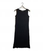 ISSEY MIYAKEイッセイミヤケ）の古着「波プリーツノースリーブワンピース」｜ブラック
