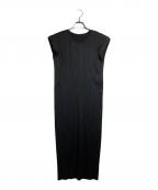 PLEATS PLEASEプリーツプリーズ）の古着「プリーツノースリーブワンピース」｜ブラック
