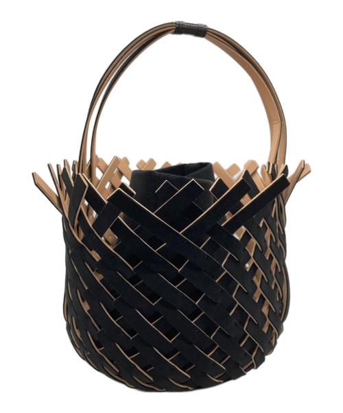 MARY AL TERNA（メアリオルターナ）MARY AL TERNA (メアリオルターナ) メアリオルターナバスケットバッグ ブラックの古着・服飾アイテム