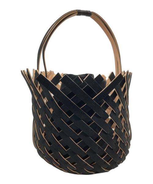 MARY AL TERNA（メアリオルターナ）MARY AL TERNA (メアリオルターナ) メアリオルターナバスケットバッグ ブラックの古着・服飾アイテム