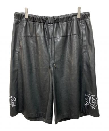 中古・古着通販】BREATH (ブレス) FAUX LEATHER SHORTS ブラック