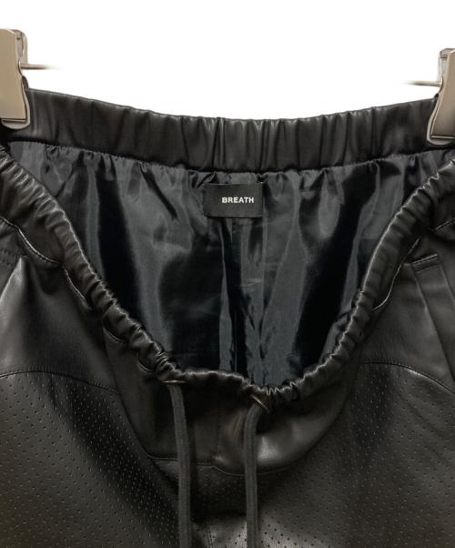 BREATH（ブレス）BREATH (ブレス) FAUX LEATHER SHORTS ブラック サイズ:XLの古着・服飾アイテム