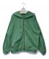 X-LARGE（エクストララージ）の古着「PIGMENT DYED ZIP UP HOODED SWEAT（ピグメントダイ ジップアップ フード付きスウェット）」｜グリーン