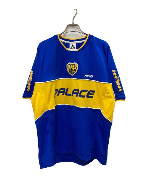 PALACE（パレス）PALACE (パレス) palamat jersey イエロー×ブルー サイズ:MEDIUMの古着・服飾アイテム