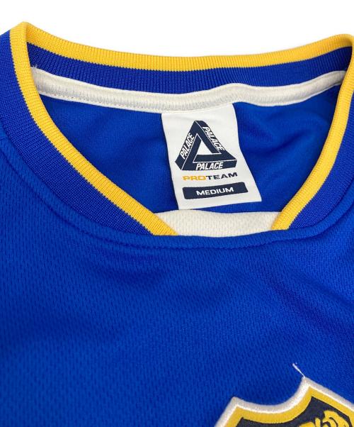 PALACE（パレス）PALACE (パレス) palamat jersey イエロー×ブルー サイズ:MEDIUMの古着・服飾アイテム