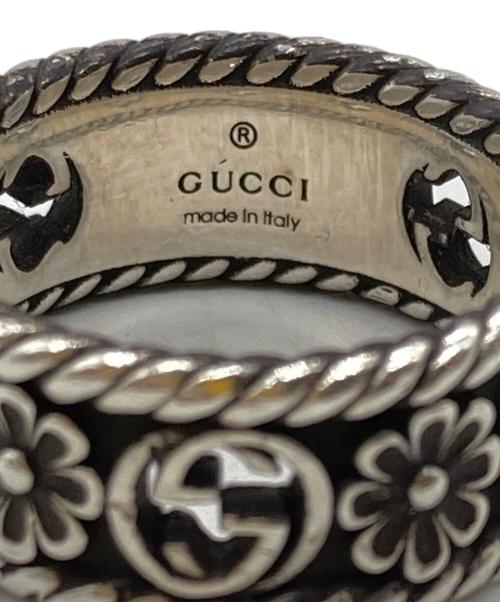 GUCCI（グッチ）GUCCI (グッチ) インターロッキングG フラワー リング シルバー サイズ:12の古着・服飾アイテム