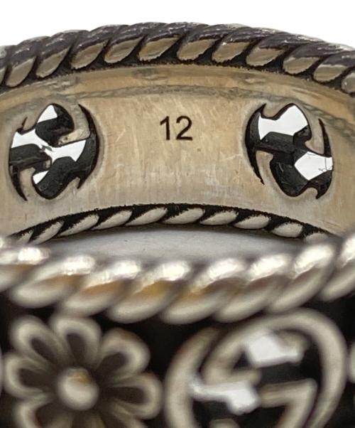 GUCCI（グッチ）GUCCI (グッチ) インターロッキングG フラワー リング シルバー サイズ:12の古着・服飾アイテム