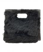 sacaiサカイ）の古着「フェイクファーショッパーバッグ」｜ブラック