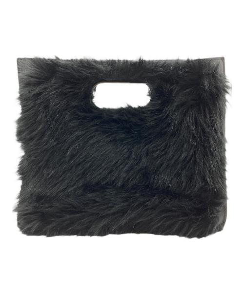 sacai（サカイ）sacai (サカイ) フェイクファーショッパーバッグ ブラックの古着・服飾アイテム