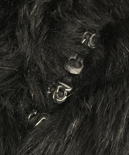 sacai（サカイ）sacai (サカイ) フェイクファーショッパーバッグ ブラックの古着・服飾アイテム