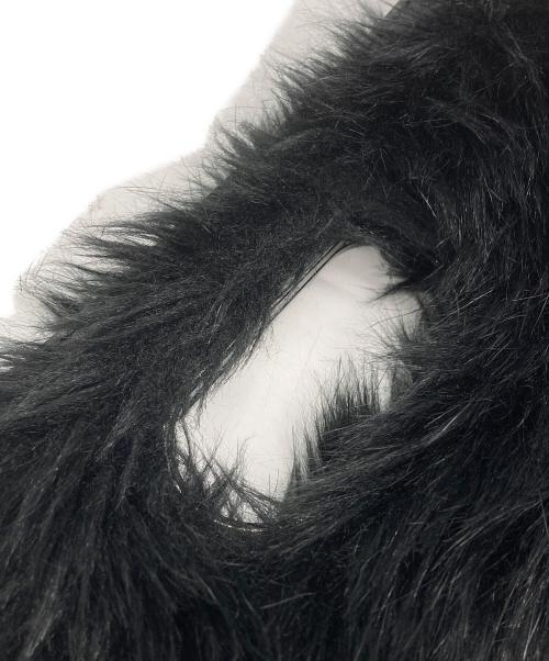 sacai（サカイ）sacai (サカイ) フェイクファーショッパーバッグ ブラックの古着・服飾アイテム