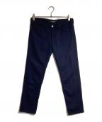 COMME des GARCONSコムデギャルソン）の古着「ウールスリムパンツ」｜ネイビー