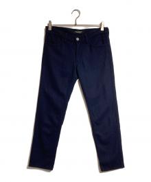 COMME des GARCONS（コムデギャルソン）の古着「ウールスリムパンツ」｜ネイビー