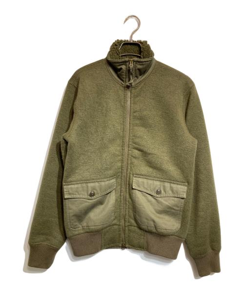 RRL（ダブルアールエル）RRL (ダブルアールエル) ニット×ボアフリースジャケット カーキ サイズ:XSの古着・服飾アイテム