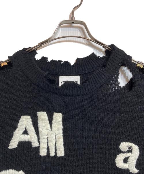 SAINT MICHAEL（セントマイケル）SAINT MICHAEL (セントマイケル) SEX PISTOLS (セックスピストルズ) SP CREW KNT ブラック サイズ:XLの古着・服飾アイテム