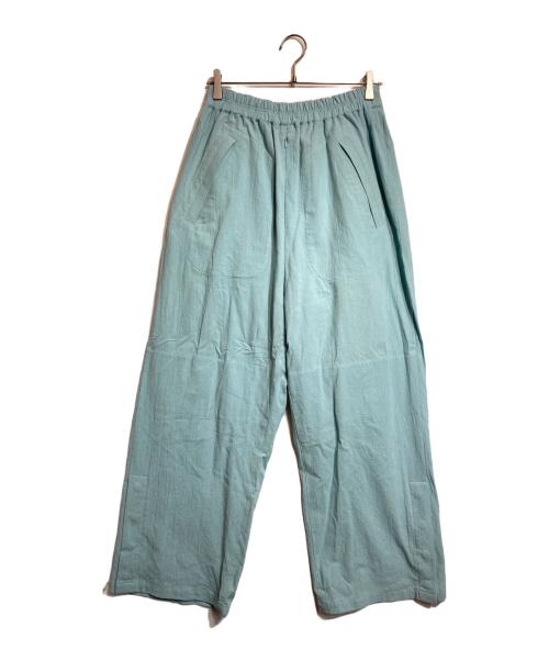 SYUMAN.（シュウマン）SYUMAN. (シュウマン) URBAN LINEN-TROUSERS ブルー サイズ:2の古着・服飾アイテム