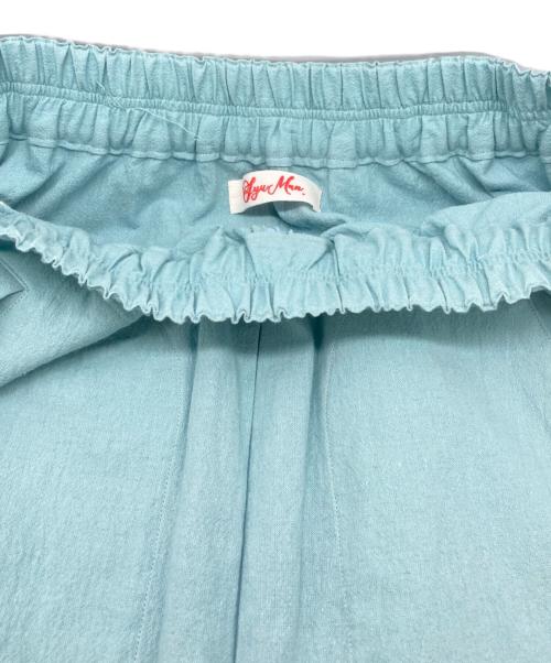 SYUMAN.（シュウマン）SYUMAN. (シュウマン) URBAN LINEN-TROUSERS ブルー サイズ:2の古着・服飾アイテム