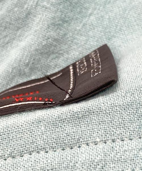 SYUMAN.（シュウマン）SYUMAN. (シュウマン) URBAN LINEN-TROUSERS ブルー サイズ:2の古着・服飾アイテム