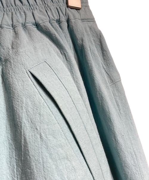 SYUMAN.（シュウマン）SYUMAN. (シュウマン) URBAN LINEN-TROUSERS ブルー サイズ:2の古着・服飾アイテム