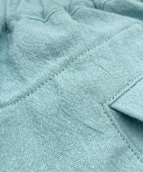 SYUMAN.（シュウマン）SYUMAN. (シュウマン) URBAN LINEN-TROUSERS ブルー サイズ:2の古着・服飾アイテム