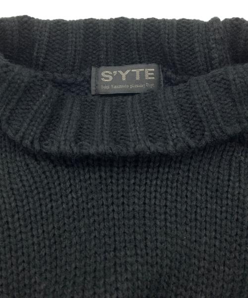 s'yte（サイト）s'yte (サイト) BULKY WOOL LYNX HIGH NECK KNIT ブラック サイズ:3の古着・服飾アイテム
