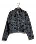 NON TOKYO（ノントーキョー）の古着「FLOKING FLOWER DENIM JACKET」｜グレー