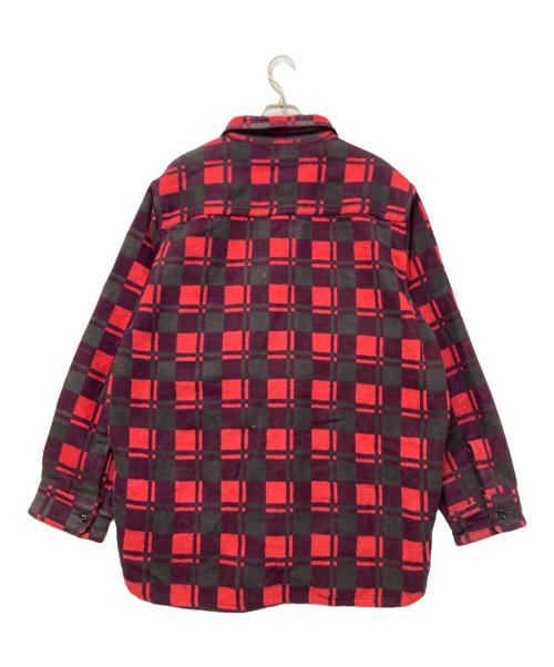 Champion（チャンピオン）Champion (チャンピオン) ヘビーチェックネルシャツ レッド サイズ:17の古着・服飾アイテム