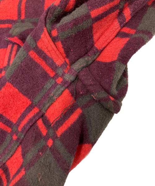 Champion（チャンピオン）Champion (チャンピオン) ヘビーチェックネルシャツ レッド サイズ:17の古着・服飾アイテム