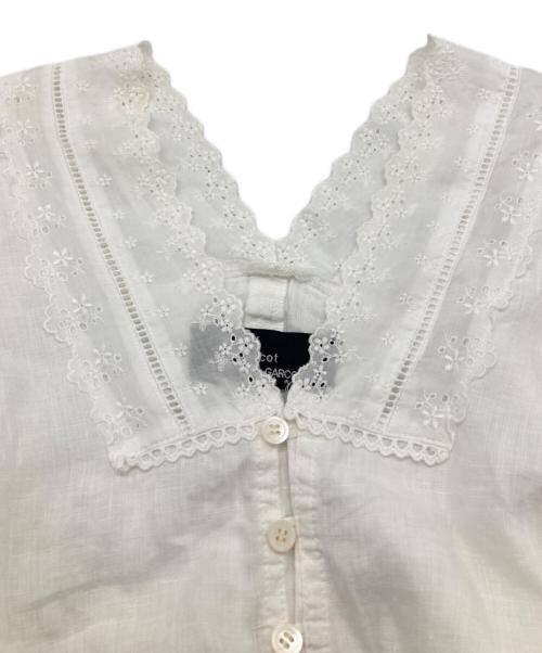 tricot COMME des GARCONS（トリココムデギャルソン）tricot COMME des GARCONS (トリココムデギャルソン) レースブラウス ホワイト サイズ:Sの古着・服飾アイテム