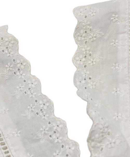 tricot COMME des GARCONS（トリココムデギャルソン）tricot COMME des GARCONS (トリココムデギャルソン) レースブラウス ホワイト サイズ:Sの古着・服飾アイテム