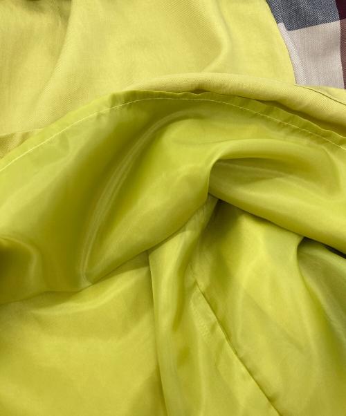 BLUE LABEL CRESTBRIDGE（ブルーレーベルクレストブリッジ）BLUE LABEL CRESTBRIDGE (ブルーレーベルクレストブリッジ) チェックサイド切り替えワンピース グリーン サイズ:Ｍの古着・服飾アイテム